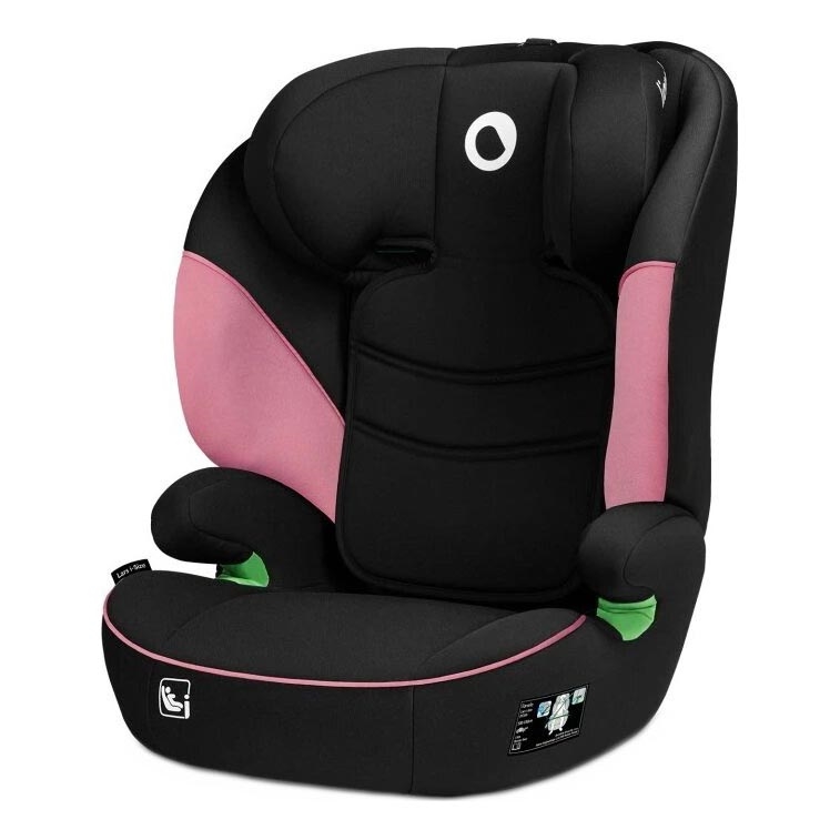 Lionelo - Car seat LARS i-Size 100-150 cm black/pink
