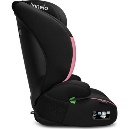 Lionelo - Car seat LARS i-Size 100-150 cm black/pink