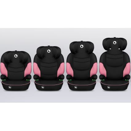 Lionelo - Car seat LARS i-Size 100-150 cm black/pink