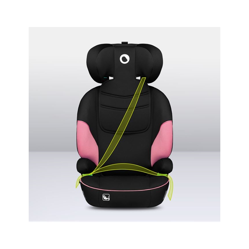 Lionelo - Car seat LARS i-Size 100-150 cm black/pink