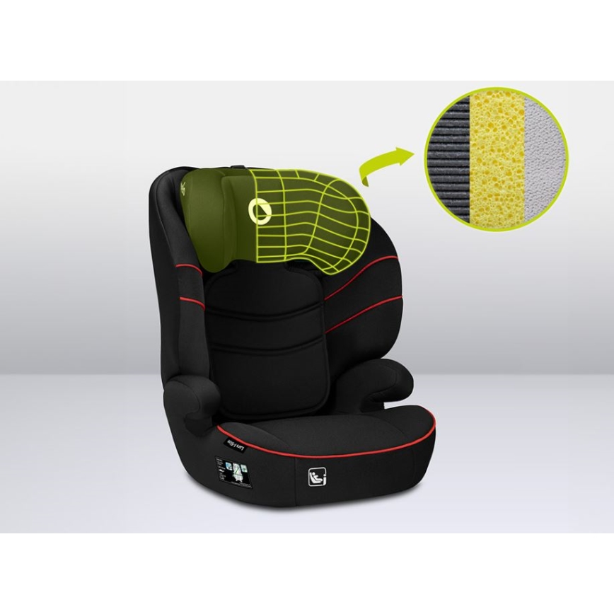 Lionelo - Car seat LARS i-Size 100-150 cm black/red