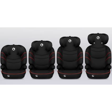 Lionelo - Car seat LARS i-Size 100-150 cm black/red