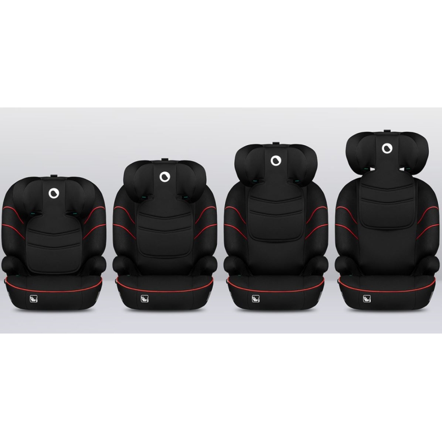 Lionelo - Car seat LARS i-Size 100-150 cm black/red