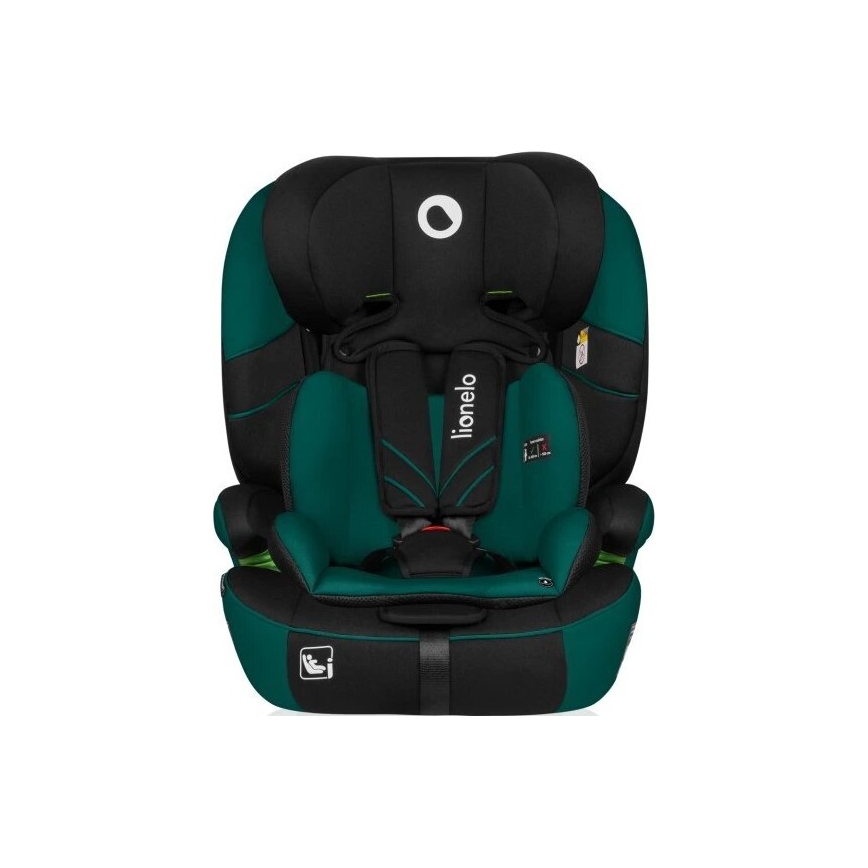 Lionelo - Car seat LEVI ONE i-Size 76-150 cm black/green