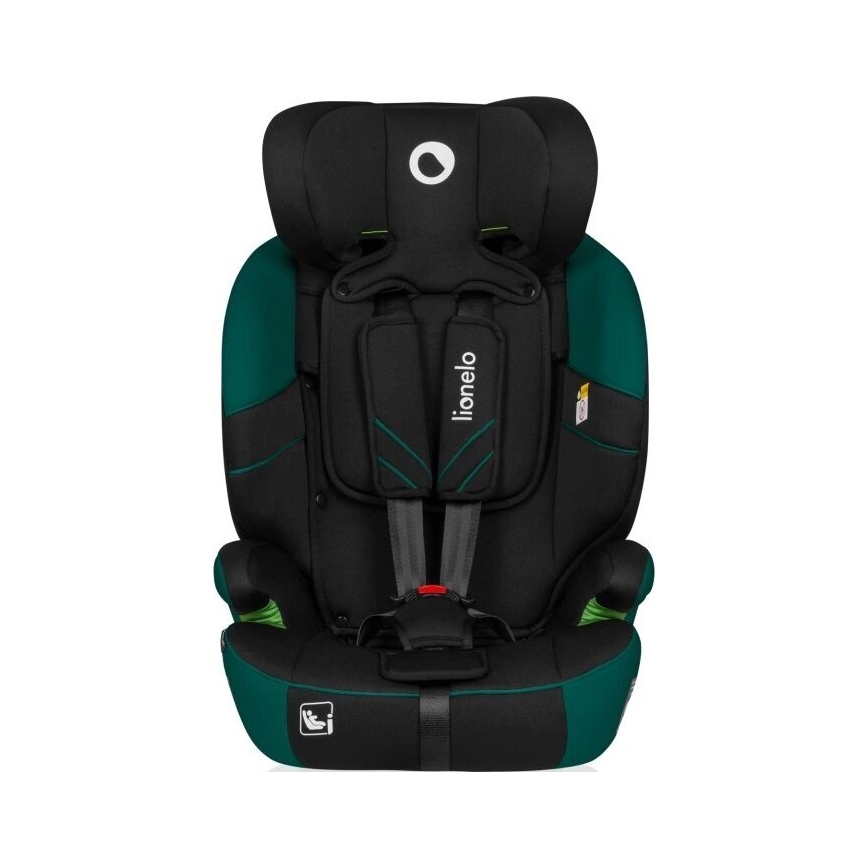Lionelo - Car seat LEVI ONE i-Size 76-150 cm black/green