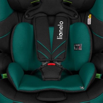 Lionelo - Car seat LEVI ONE i-Size 76-150 cm black/green