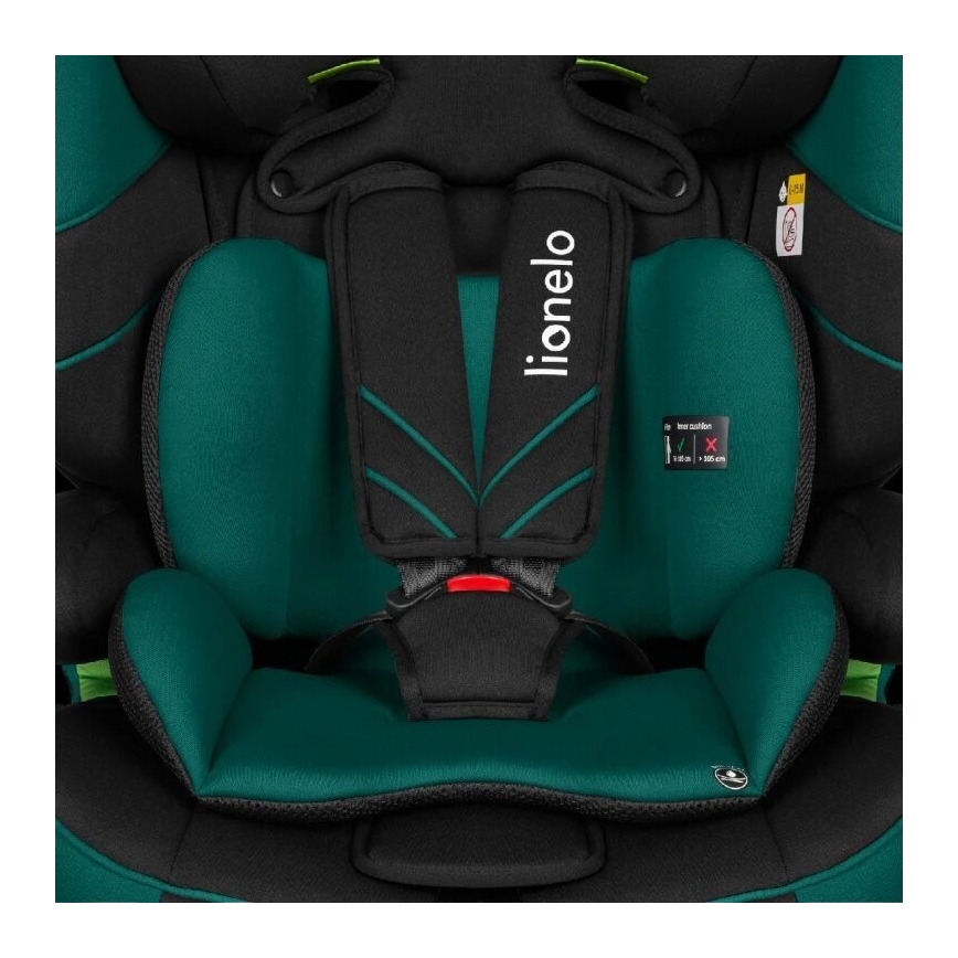 Lionelo - Car seat LEVI ONE i-Size 76-150 cm black/green