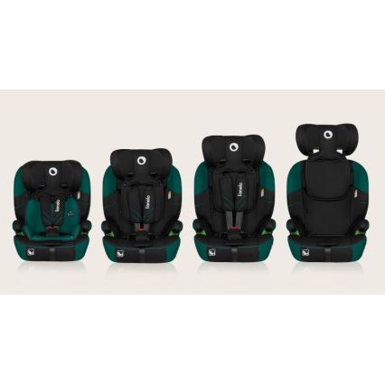 Lionelo - Car seat LEVI ONE i-Size 76-150 cm black/green