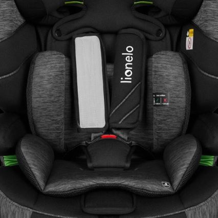 Lionelo - Car seat LEVI ONE i-Size 76-150 cm black/grey