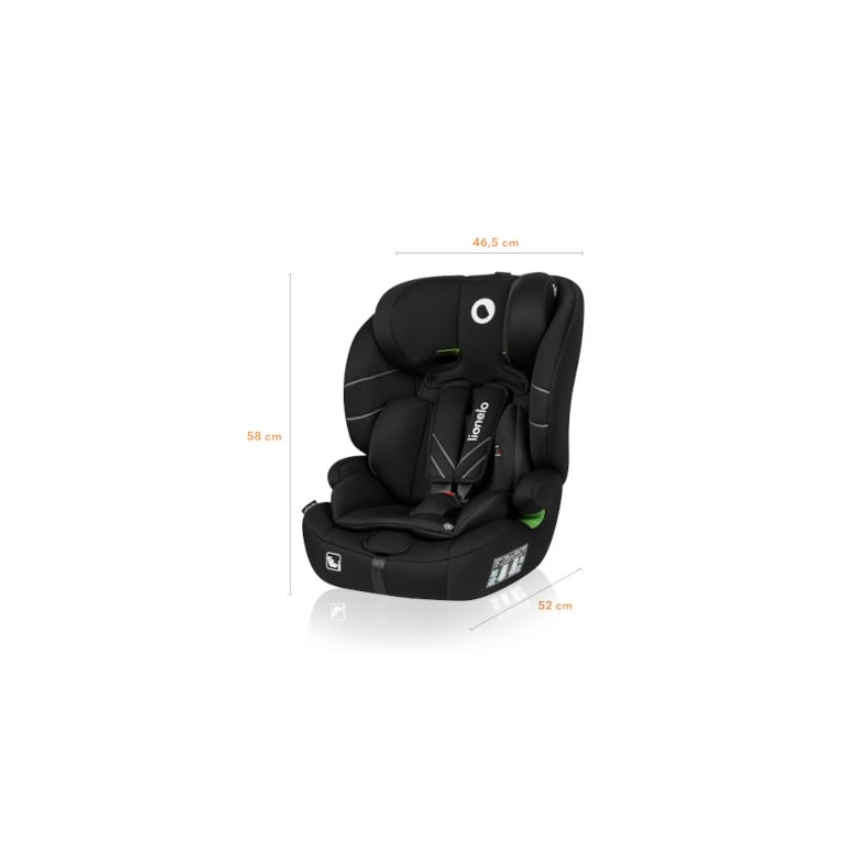 Lionelo - Car seat LEVI ONE i-Size 76-150 cm black