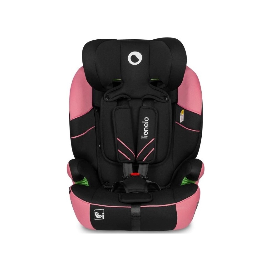 Lionelo - Car seat LEVI ONE i-Size 76-150 cm black/pink