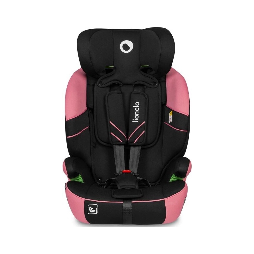 Lionelo - Car seat LEVI ONE i-Size 76-150 cm black/pink