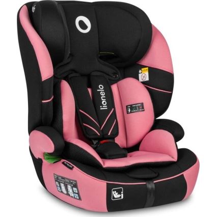 Lionelo - Car seat LEVI ONE i-Size 76-150 cm black/pink