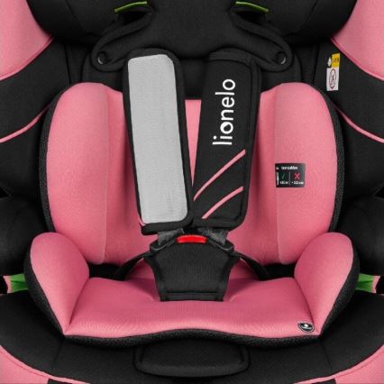 Lionelo - Car seat LEVI ONE i-Size 76-150 cm black/pink