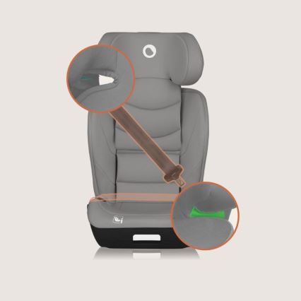 Lionelo - Car Seat NEAL i-Size 100-150 cm Grey Concrete