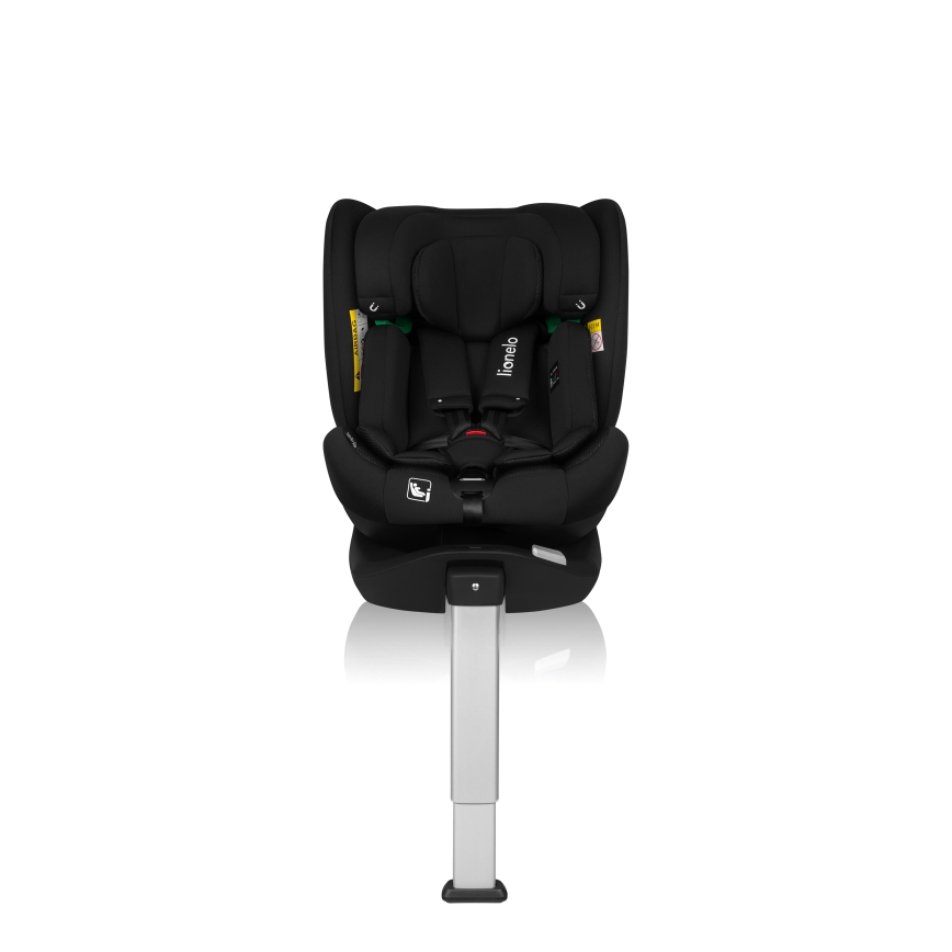 Lionelo - Rotating car seat with base BRAAM AIR i-Size 40-150 cm Black Carbon
