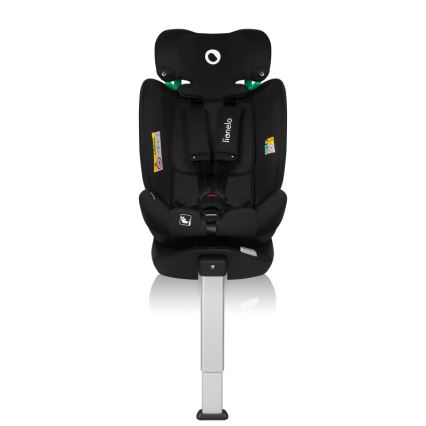 Lionelo - Rotating car seat with base BRAAM AIR i-Size 40-150 cm Black Carbon