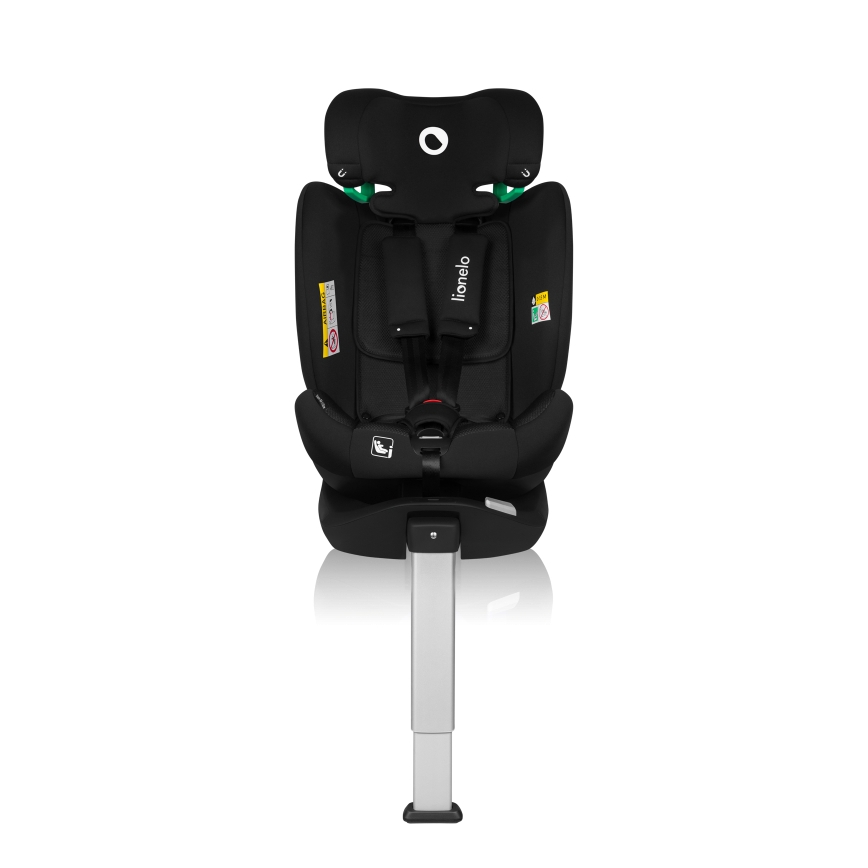 Lionelo - Rotating car seat with base BRAAM AIR i-Size 40-150 cm Black Carbon