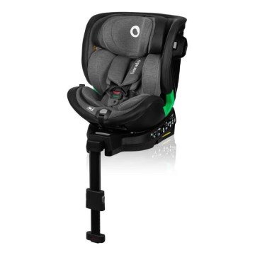 Lionelo - Car seat with base rotating HARMONY i-Size 40-150 cm black/grey