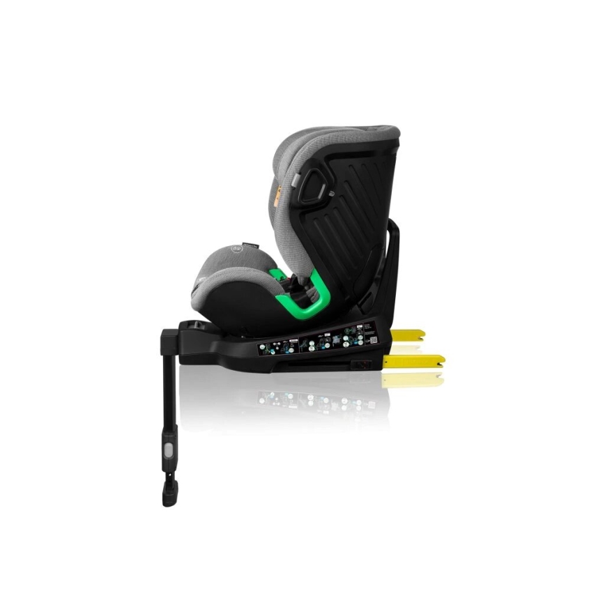 Lionelo - Car seat with base rotating HARMONY i-Size 40-150 cm black/grey