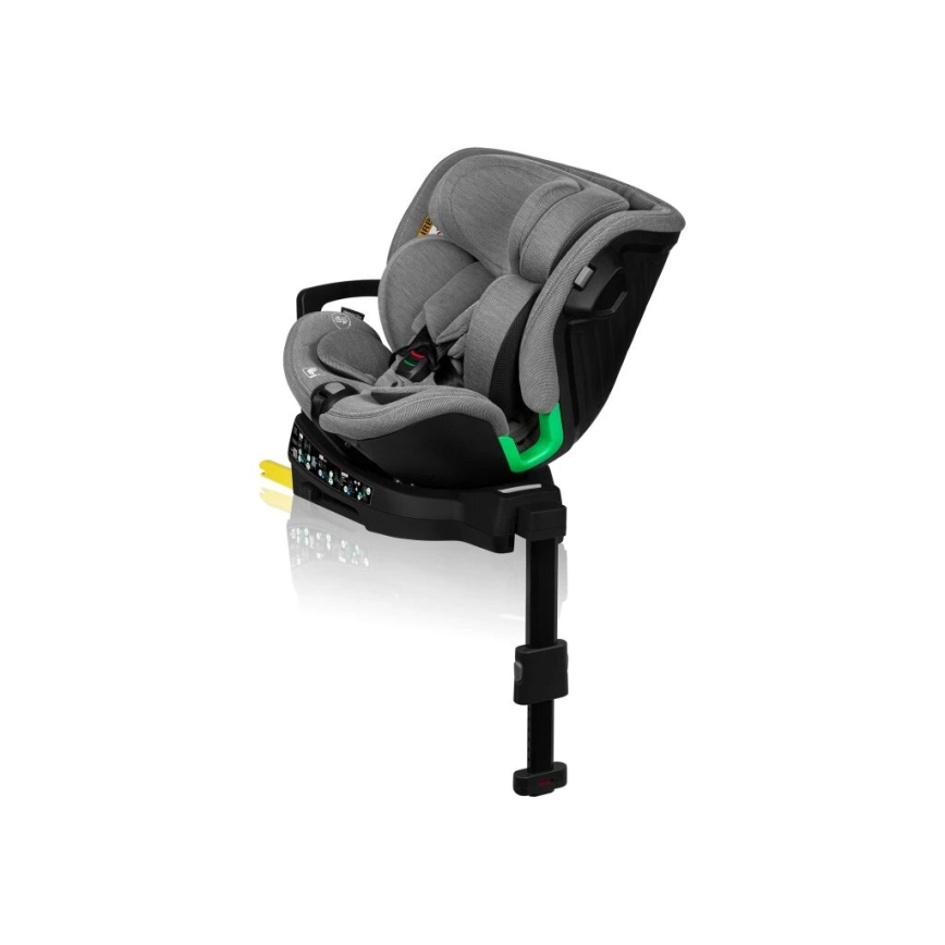 Lionelo - Car seat with base rotating HARMONY i-Size 40-150 cm black/grey