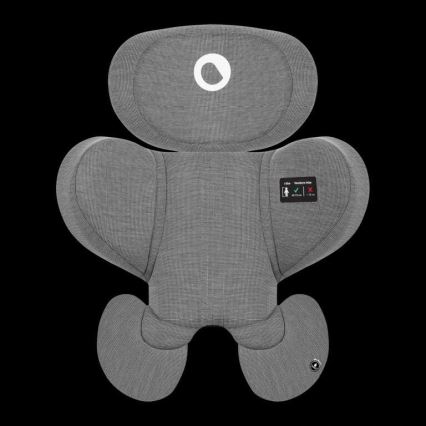 Lionelo - Car seat with base rotating HARMONY i-Size 40-150 cm black/grey