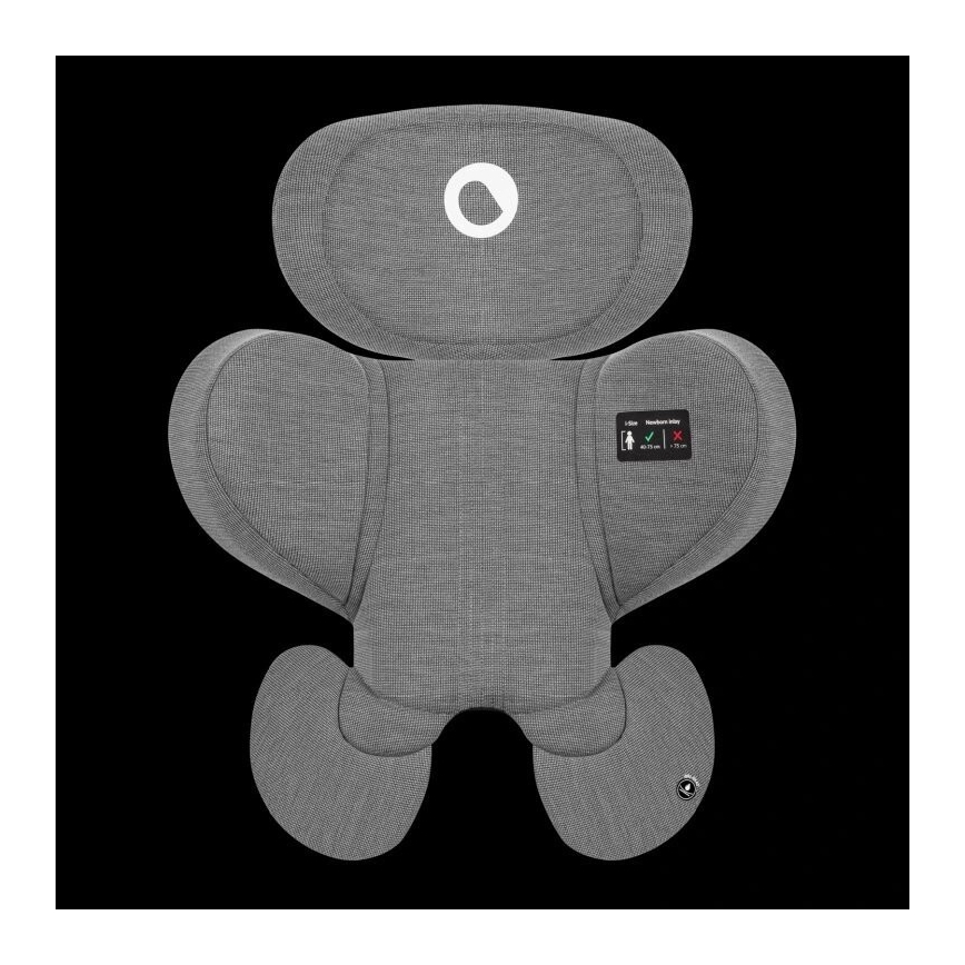 Lionelo - Car seat with base rotating HARMONY i-Size 40-150 cm black/grey