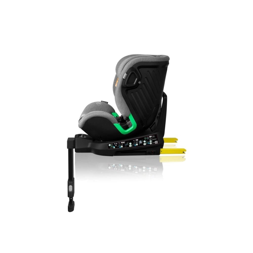 Lionelo - Car seat with base rotating HARMONY i-Size 40-150 cm black/grey