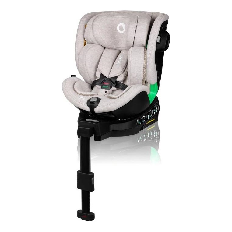 Lionelo - Car seat with base swivel HARMONY i-Size 40-150 cm beige