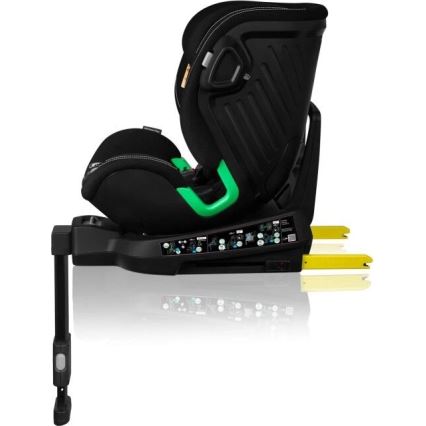 Lionelo - Car seat with base swivel HARMONY i-Size 40-150 cm black