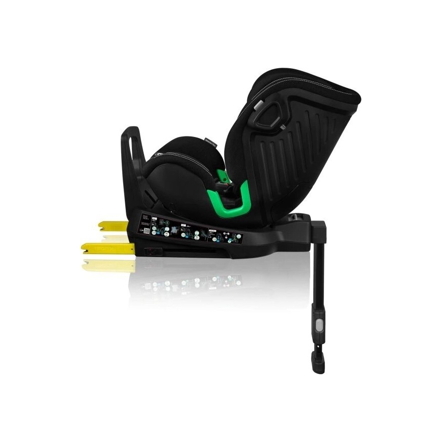 Lionelo - Car seat with base swivel HARMONY i-Size 40-150 cm black