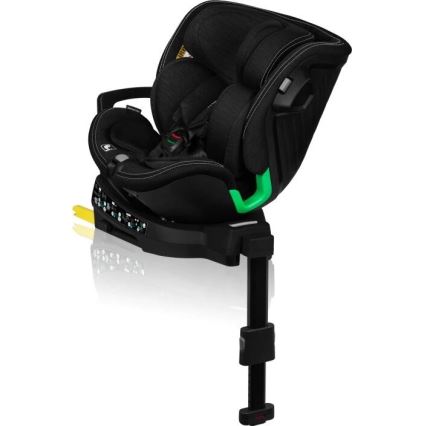 Lionelo - Car seat with base swivel HARMONY i-Size 40-150 cm black