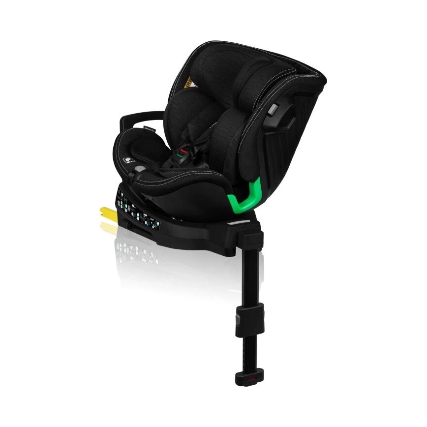 Lionelo - Car seat with base swivel HARMONY i-Size 40-150 cm black