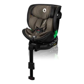 Lionelo - Car seat with base swivel HARMONY i-Size 40-150 cm black/olive