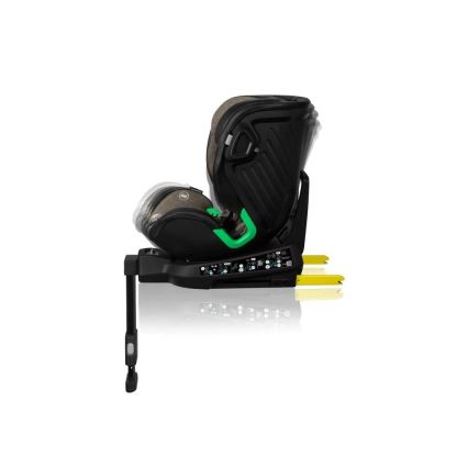 Lionelo - Car seat with base swivel HARMONY i-Size 40-150 cm black/olive