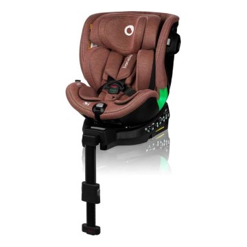 Lionelo - Car seat with base swivel HARMONY i-Size 40-150 cm brick