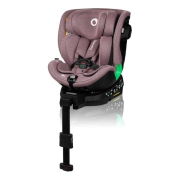 Lionelo - Car seat with base swivel HARMONY i-Size 40-150 cm pink