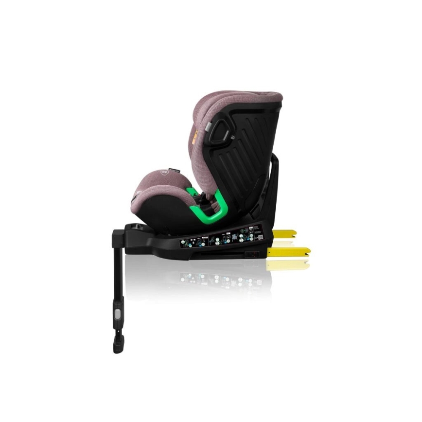 Lionelo - Car seat with base swivel HARMONY i-Size 40-150 cm pink