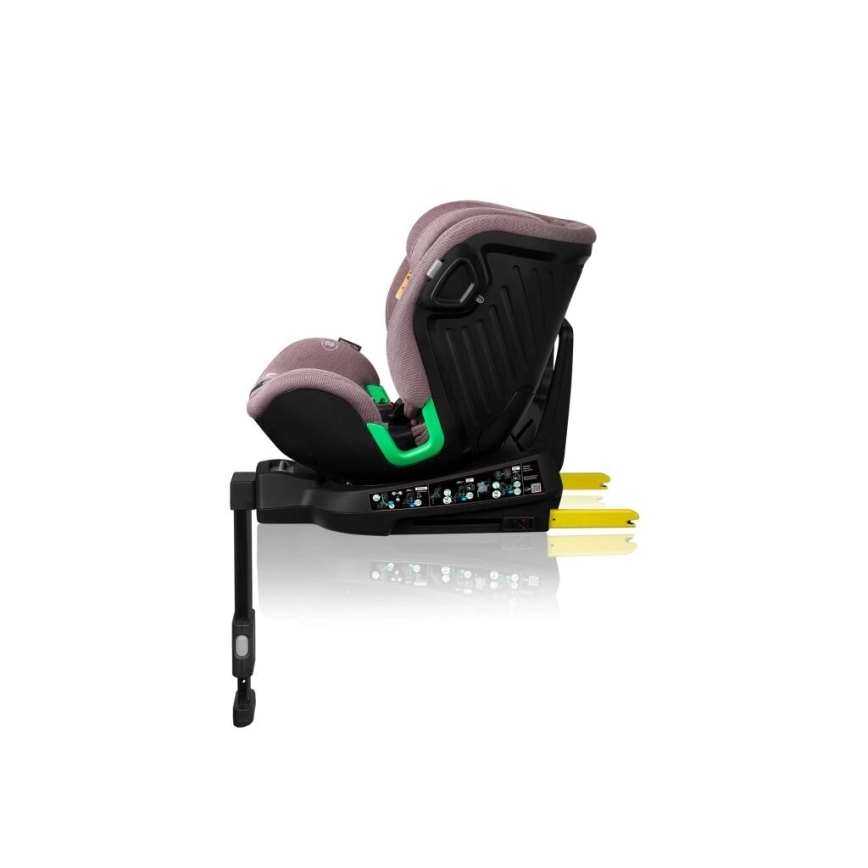 Lionelo - Car seat with base swivel HARMONY i-Size 40-150 cm pink