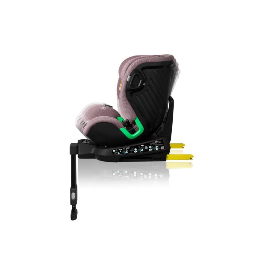 Lionelo - Car seat with base swivel HARMONY i-Size 40-150 cm pink
