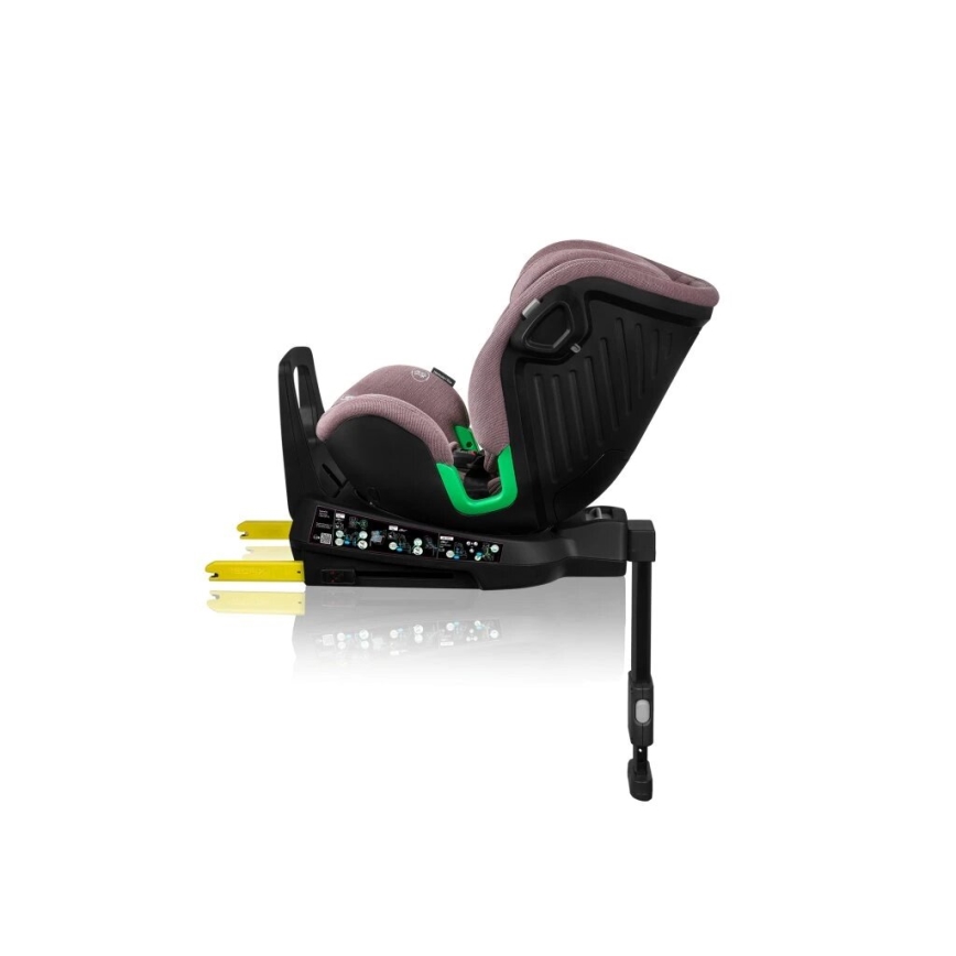 Lionelo - Car seat with base swivel HARMONY i-Size 40-150 cm pink