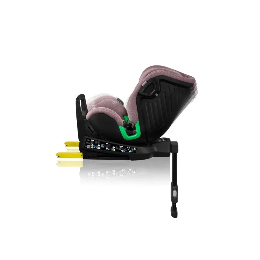 Lionelo - Car seat with base swivel HARMONY i-Size 40-150 cm pink