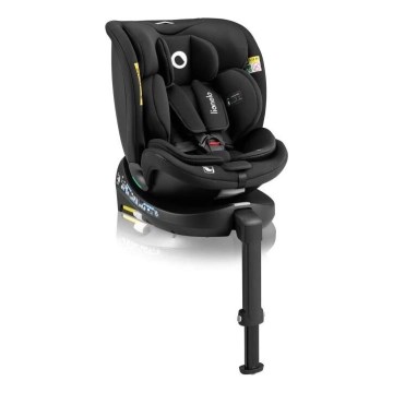 Lionelo - Car seat with base swivel NAVY i-Size 40-150 cm black