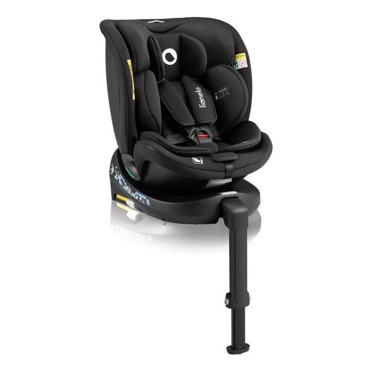 Lionelo - Car seat with base swivel NAVY i-Size 40-150 cm black