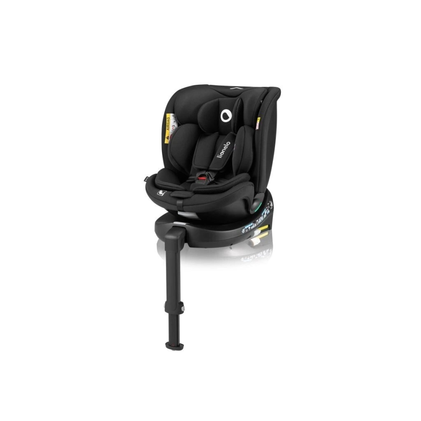 Lionelo - Car seat with base swivel NAVY i-Size 40-150 cm black