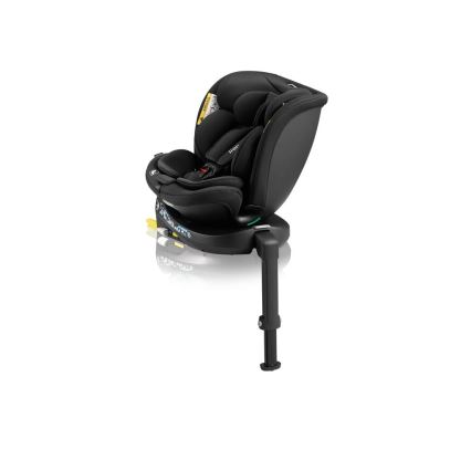 Lionelo - Car seat with base swivel NAVY i-Size 40-150 cm black