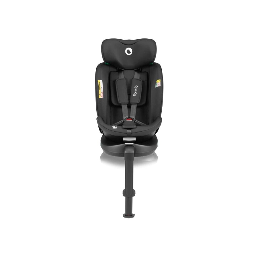 Lionelo - Car seat with base swivel NAVY i-Size 40-150 cm black