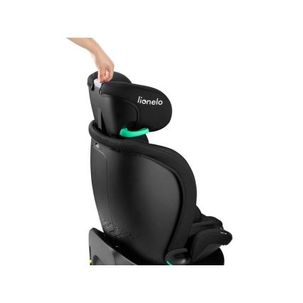Lionelo - Car seat with base swivel NAVY i-Size 40-150 cm black