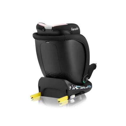 Lionelo - Car seat with base swivel NAVY i-Size 40-150 cm black/pink