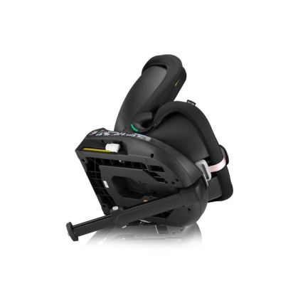 Lionelo - Car seat with base swivel NAVY i-Size 40-150 cm black/pink